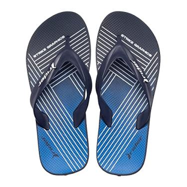 Imagem de Chinelo Masculino Grendene Rider Strike Graphics Azul - 39