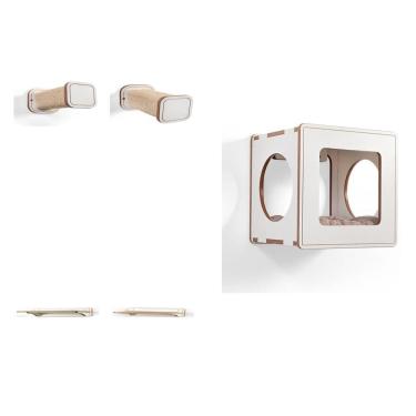 Imagem de Playground Para Gatos Fígaro   Nicho Frente Quadrado Branco