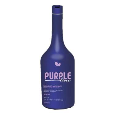 Imagem de Shampoo Desamarelador Matizante Hidratação 500 Ml Violeta - Manga Rosa