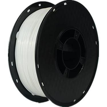 Imagem de RANKI Filamento de TPU (poliuretano termoplástico) flexível de 1,75 mm, filamento de impressora 3D, precisão dimensional +/- 0,05 mm, 98A, carretel de 1 kg, branco