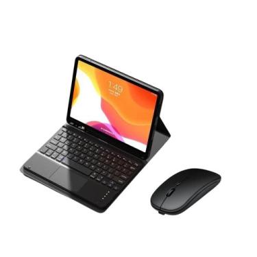 Imagem de Capa Smart Teclado TouchPad Bluetooth + Mouse Para Tablet Galaxy S9 10