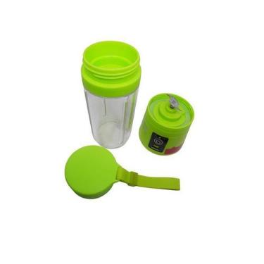 Imagem de Mini Liquidificador Portátil Recarregável 6 Lâminas Verde - Hamy