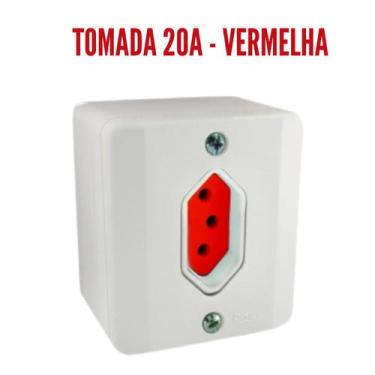 Imagem de Sistema X Tomada e Interruptores 10A/20A Sobrepor Externa Radial, Toma