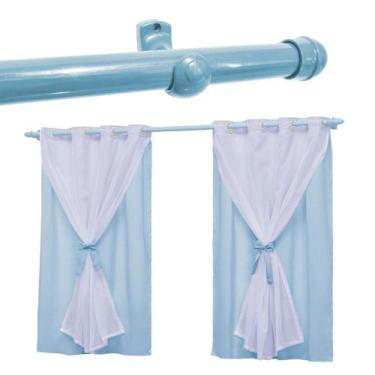 Imagem de Cortina Infantil Para Quarto Bebê 2,20x1,30 com Varão Teen - ENTROU CO