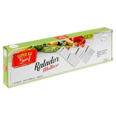 Imagem de Fatiador Ralador De Legumes Com 5 Lâminas Removíveis Cortador de Verdu