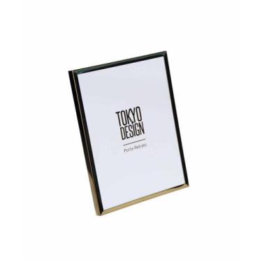 Imagem de Porta Retrato Em Metal E Vidro 20X25 Moldura Lisa - Tokyo Desing