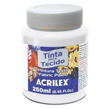Imagem de Tinta Tecido Fosca 250ml 519 Branca - Acrilex