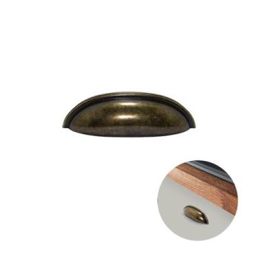 Imagem de Puxador Concha Meia Lua Ouro Envelhecido - Speed, Concha Meia Lua, Zam