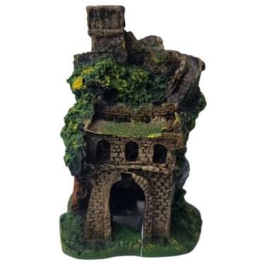 Imagem de Enfeite Para Aquário Ou Ornamento De Resina Castelo Médio - FRAGATA