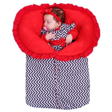 Imagem de Porta Bebê Saco de Dormir Inverno 100% Algodão Bebê Aconchego Elegance