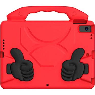 Imagem de Capa SaharaCase à prova de crianças para Apple iPad de 10,2 polegadas (9ª geração 2021) [amortecedor à prova de choque] proteção infantil resistente e suporte antiderrapante (vermelho)