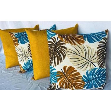 Imagem de Kit C/ 4 Capas P/ Almofadas Decorativas Colorida 48x48 - JZ Enxovais ,