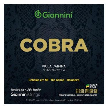 Imagem de Encordoamento Viola Giannini Cobra GESVL Cobre Prateado Leve