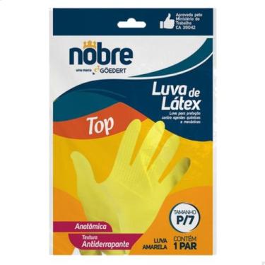 Imagem de Kit com 3 Luva Látex Limpeza Geral Multiuso Top Nobre - GOEDERT NOBRE,