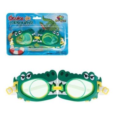 Imagem de Óculos De Mergulho Natação Shark Infantil Proteção Ajustável Verão Fér