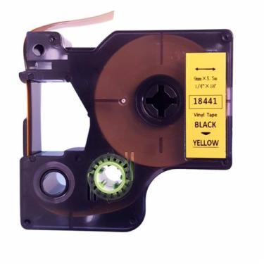 Imagem de Fita Vinil D1 18441 Compativel p/ Rotulador DYMO 9mm Amarela - BYT