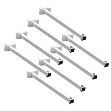 Imagem de 08 SUPORTES REFLETOR FACHADA BANNER BRAÇO 30cm  08 Cj - MULTIFORMA, Br