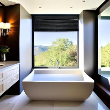 Imagem de Persiana Horizontal PVC Preta 60 (L) x 80 (A) cm Cortina Completa C/ K