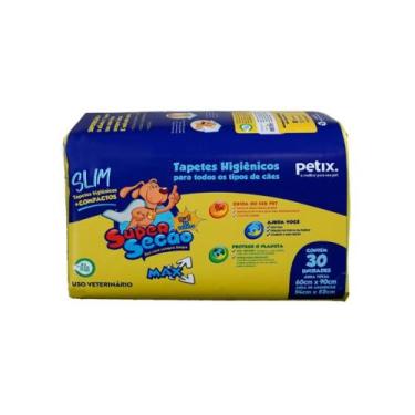 Imagem de Tapete Higiênico Super Secão Max Slim Cães C/30 60X90CM  - Petix