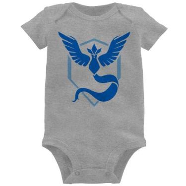 Imagem de Body Bebê Team Mystic - Foca na Moda, Cinza, M