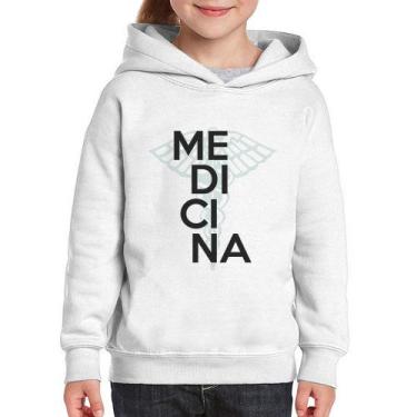 Imagem de Moletom Infantil Medicina Estudante - Foca na Moda, Branco, 4