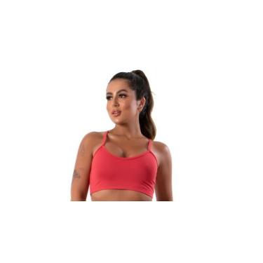 Imagem de Top Fitness Feminino Nadador Alça Fina Academia - JAVA MODAS, Vermelho