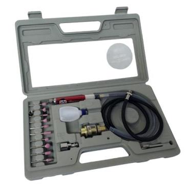 Imagem de Micro Retífica Pneumática Tipo Caneta 1/8 Pol SGT-0625 com 10 Pontas (