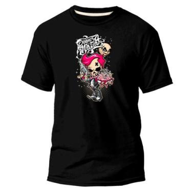 Imagem de Camiseta Básica Algodão Premium Estampa Digital Gaara Skull - NoBrand,