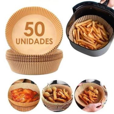 Imagem de Assadeira Descartável Redonda Antiaderente para Airfryer - plogat