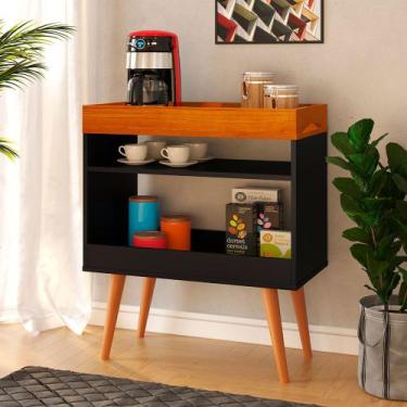 Imagem de Aparador Sala Drink Adega Bar Pes Madeira Macica - Ofertamo, Off White