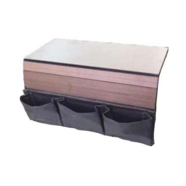 Imagem de Esteira Para Braço Sofá Com Porta Controle Tabaco - M A Sorprezo