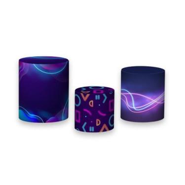 Imagem de Trio De Capa Cilindro - Asas Colorida Efeito Neon 001 - Via Cores