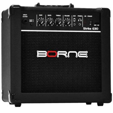 Imagem de Amplificador Para Guitarra 15W 6 Pol Strike Preta Bivolt G30 Borne