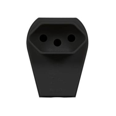 Imagem de Plugue de Sobrepor Tomada Fêmea 3 Pinos 10A Preto Pezzi