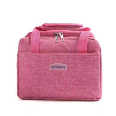 Imagem de Bolsa Térmica BRIVILAS com Alça para Marmita Academia Viagem Fitness -