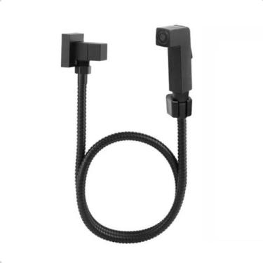 Imagem de ducha higienica completa 1/4 de volta preto fosco metal - MQC Imports