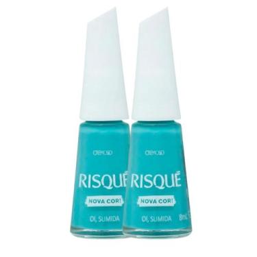 Imagem de Kit 2 Esmalte Risqué Cremoso Nova Cor Oi Sumida 8ml