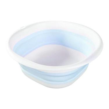 Imagem de Bacia Retrátil para Roupas Banho Bebê Ofurô 9litros Pimpolho, Azul