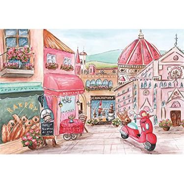 Imagem de DORCEV 1,8 m x 1,2 m paisagem menina festa de aniversário sobremesa mesa fundo foto foto decoração