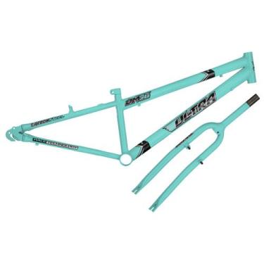 Imagem de Quadro Aro 26 Ultra Bikes em Aço Carbono com Garfo Rebaixado, Verde an
