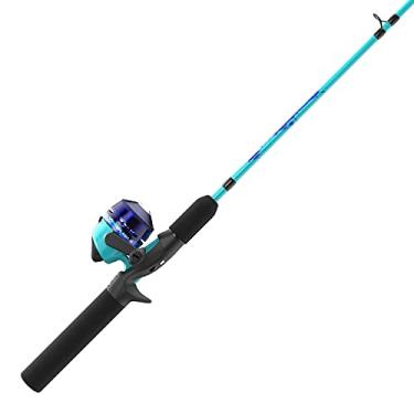 Imagem de Zebco Kids Splash Jr. Conjunto de molinete Spincast e vara de pesca, 1,2 m, 2 peças, molinete tamanho 20, recuperação para mão direita, pré-carretel com linha cajun de 2,7 kg, azul