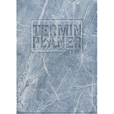 Imagem de Terminplaner 2021: DIN A4 Kalender von 01/2021-12/2021 1 Tag = 1 Seite mit großem Tageskalender und großartiger Übersicht. Monatsübersicht, ... /Marmor Schiefer Optik heartbeat herzschlag