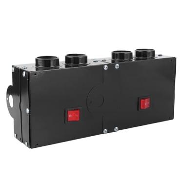 Imagem de Aquecedor Automotivo Desembaçador, Ventilador de Aquecimento Com 4 Furos, 12v, Descongelador, 800w, Adequado para Remoção de Neblina do Para-brisa
