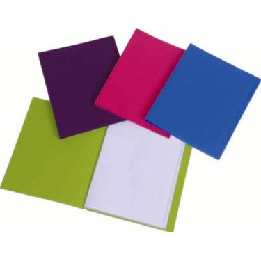 Imagem de Filexec 9091, livro de apresentações, capacidade para 24 páginas, néon, conjunto de 4, 4 cores sortidas, azul, rosa choque, roxo, verde