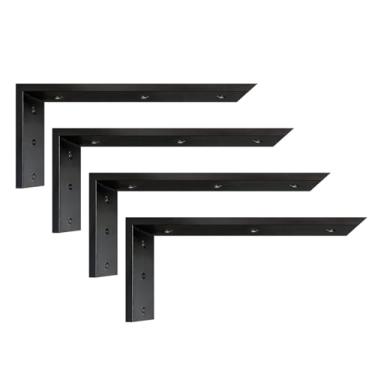 Imagem de Walwe Suporte De Bancada 14" 4 Unidades Suporte De Bancada De Granito 14" X 6" X 2 1/2" Suporte De Prateleira Resistente Suporte Em L Corbels De Lareira Para Bancadas De Madeira/Quartzo/Concreto/Lamin