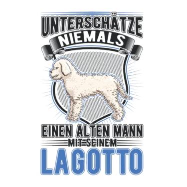 Imagem de Lagotto Romagnolo Notizbuch: Lagotto Romagnolo Alter Mann Trüffelsuchhund / 6x9 Zoll / 120 karierte Seiten Seiten