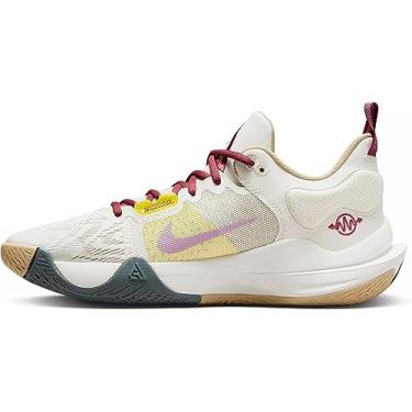 Imagem de Nike Giannis Immortality masculino, branco/dourado met lico e preto (CZ4099 100), Vela/vime/greve amarela/cinza fum , 12