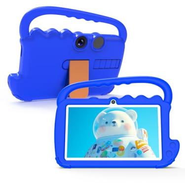 Imagem de Tablet infantil, tablet infantil Android de 7 polegadas para crianças, 4 GB de RAM, 32 GB de ROM, suporta expansão de 1 TB, câmera dupla WiFi-6 de 7 polegadas, tela de proteção ocular IPS de segurança