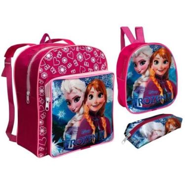 Imagem de Conjunto De Mochila Escolar Com Estojo E Lancheira Menina - sem marca