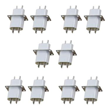 Imagem de Soquete magnético de micro-ondas com substituição de capacitor de núcleo de micro-ondas, tubo magnético de micro-ondas, kit conversor de pinos, conjunto de 10